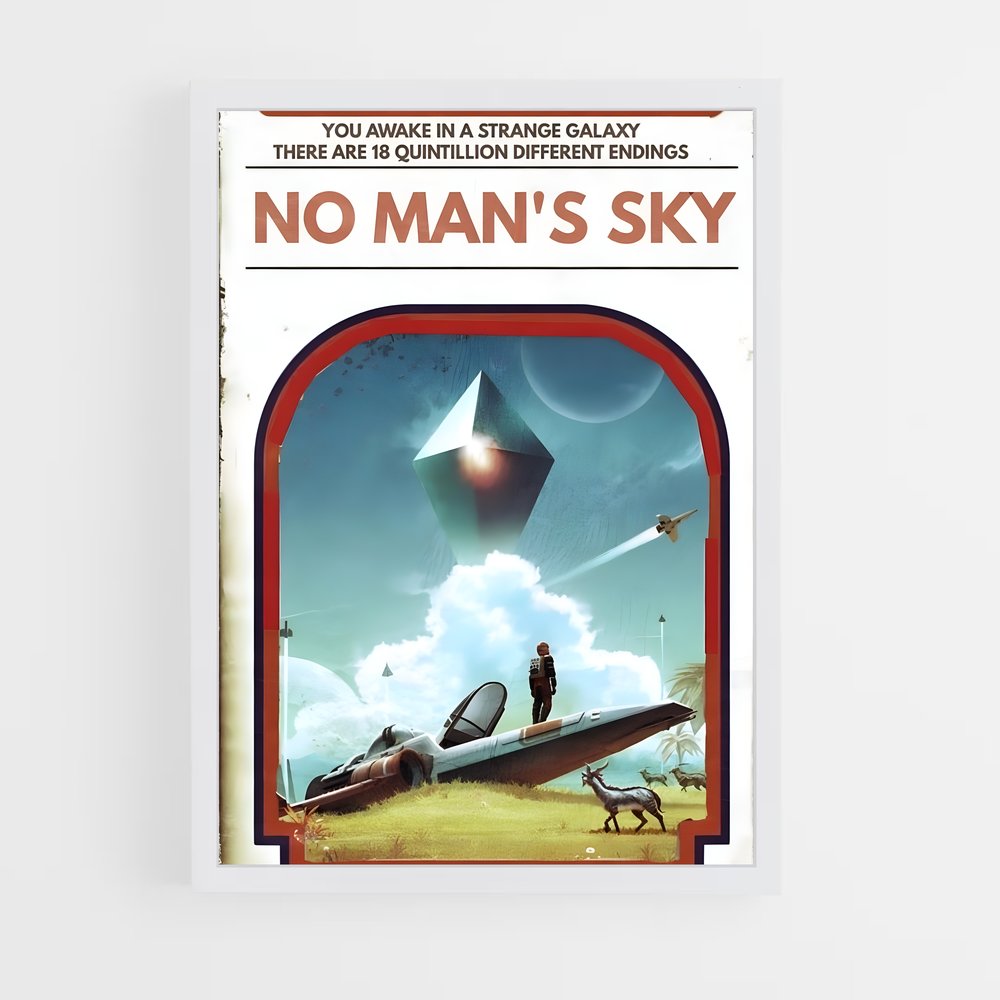 Poster man sky aventureuse – affiche No man sky (vue 3)